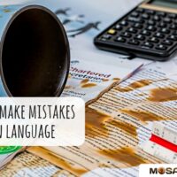 mistakes in a foreign language