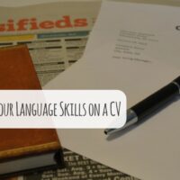 language skills on a CV