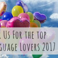 Vote For Us For The Top 100 Language Lovers 2017
