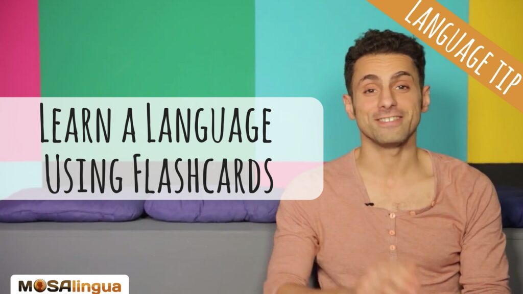 flashcards to learn a language