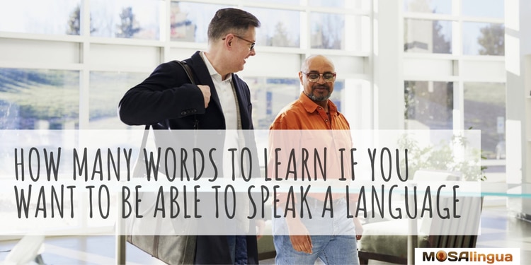 how many words do you need to know to speak a language