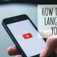 youtube on smartphone for language learning