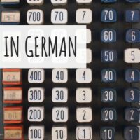 numbers in german