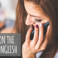 phone calls in english woman talking on the phone in english mosalingua