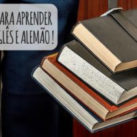 livros para aprender espanhol, inglês e alemão