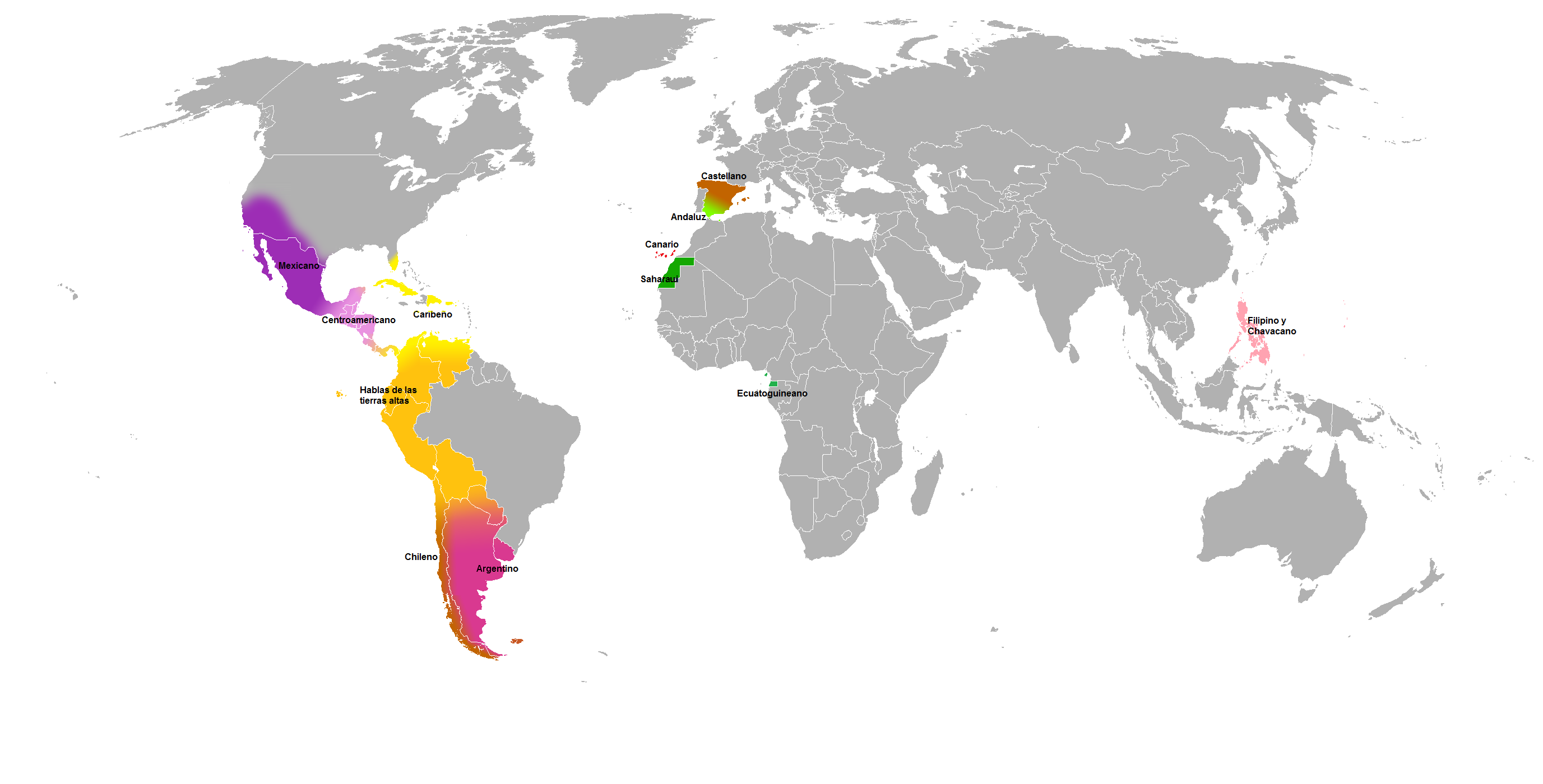 spanische Akzente weltweit