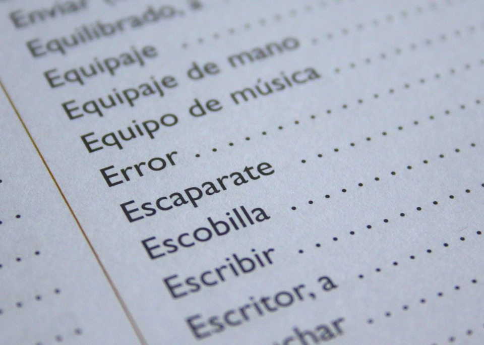 vocabolario spagnolo